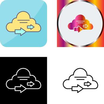 Cloud Computing Icon Design vector
