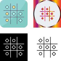 Tic Tac Toe Icon Design vector