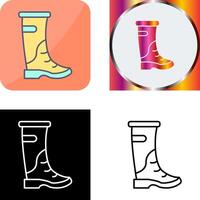 lluvia botas icono diseño vector