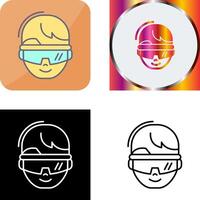 virtual realidad lentes icono diseño vector