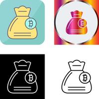 Money Bag Icon Design vector