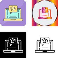 E Learning Icon Design vector