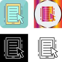 Ebook Icon Design vector