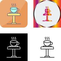 Coffee Table Icon Design vector