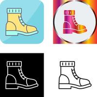 diseño de icono de botas vector