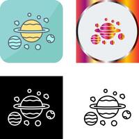 Planets Icon Design vector