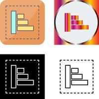 Object Alignment Icon Design vector