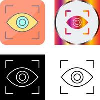 Eye Scan Icon Design vector