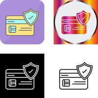 Card Protection Icon Design vector