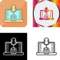 Voice Recorder Icon Design vector