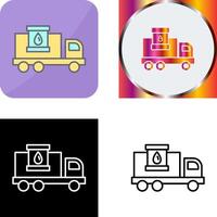 Fuel Truck Icon Design vector