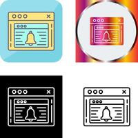 Notification Icon Design vector