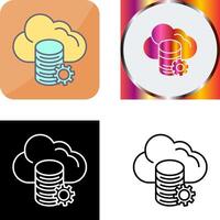 Cloud Data Icon Design vector