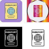 diseño de icono de pasaporte vector