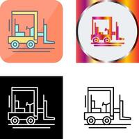 Forklift Icon Design vector