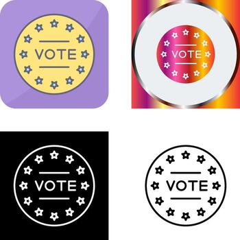 diseño de icono de voto vector