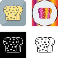 Toast Icon Design vector