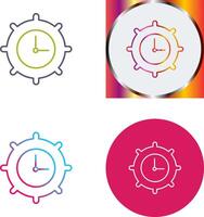 Time Settings Icon Design vector