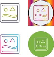 Unique Images Icon Design vector