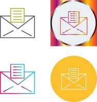 Email Documents Icon Design vector