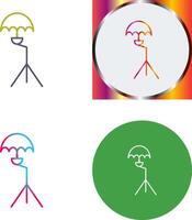 Unique Umbrella Stand Icon Design vector