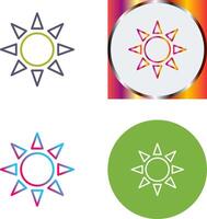 UV Radiation Icon Design vector