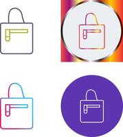 Handbag Icon Design vector