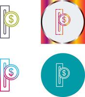 Slot for Coins Icon Design vector