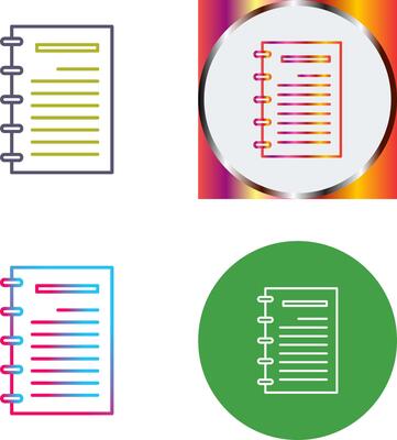 Notepad Icon Design