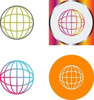 Globe Icon Design vector