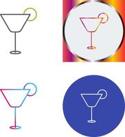 Cocktail Drink Icon Design vector