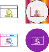 Unique Web Support Icon Design vector