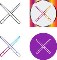 Pool Cue Icon Design vector