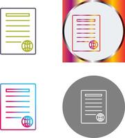 Unique Press Releases Icon Design vector