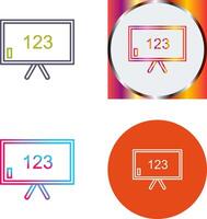 Unique Classroom Board Icon Design vector