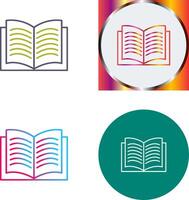 Unique Textbook Icon Design vector