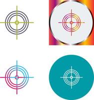 Unique Target Icon Design vector