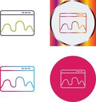 Webpage Statistics Icon Design vector