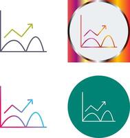 Trend in Graph Icon Design vector