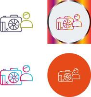 Unique Photographer Icon Design vector