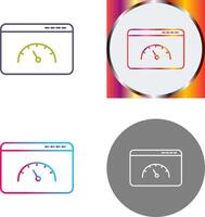 Page Speed Icon Design vector