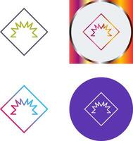 Danger of Welding Flash Icon Design vector