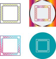 Unique Frame Icon Design vector