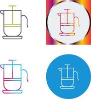 French Press Icon Design vector