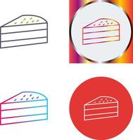 Cake Slice Icon Design vector