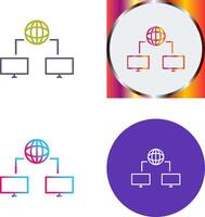 Unique Internet Connectivity Icon Design vector