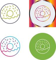 Doughnut Icon Design vector