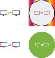 Unique Sharing Systems Icon Design vector