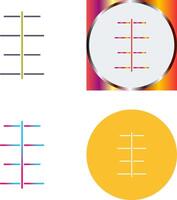 Unique Center Align Icon Design vector