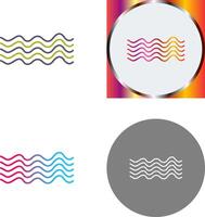 Magnetic Waves Icon Design vector